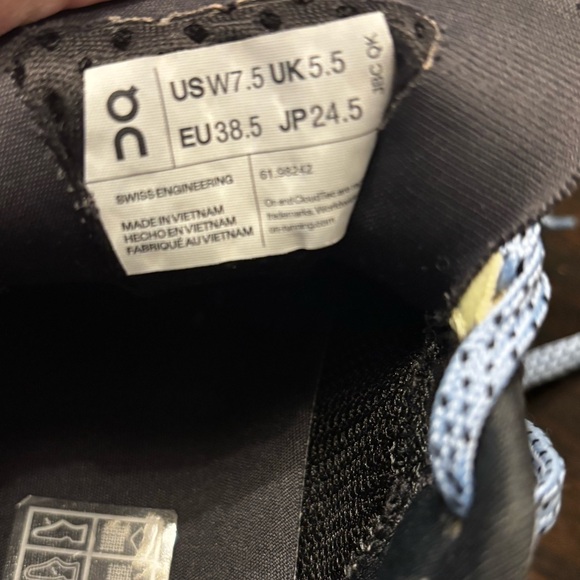 ON Brand Cloud Cloudmonster Nimbus Blue/Green Women's Running Shoes size 7.5 - Picture 7 of 7